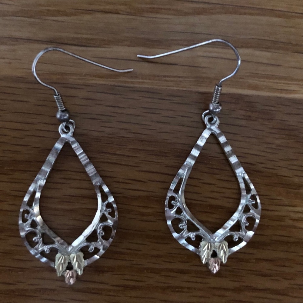 Sterling Silver with Black Hills Gold Details